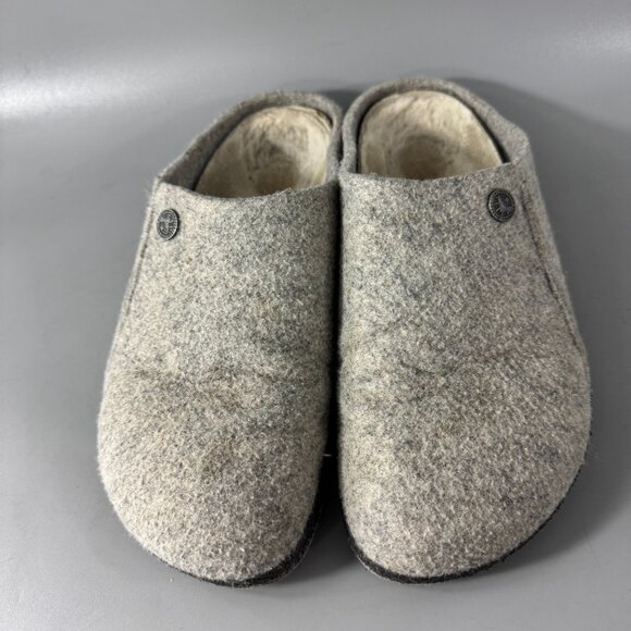 Birkenstock Zermatt Shearling Wool Felt, Light Gray, Size 39 - Picture 6 of 15